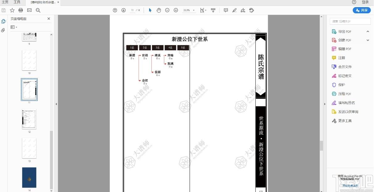 大谱师家谱智能编辑软件下载,家谱智能编辑软件,杂类工具,家谱软件